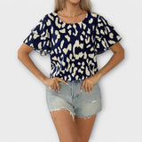 Helena - Blusa Casual com Decote