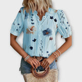 Célia - Blusa com Decote em V