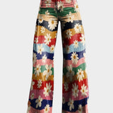 Daniela - Calças Elegantes Floral