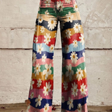 Daniela - Calças Elegantes Floral