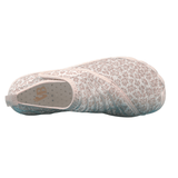 Maria - Sapatos Barefoot Estampado de Leopardo Marfim