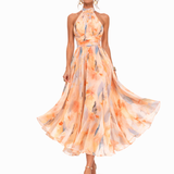Célia - Vestido Estampado com Decote