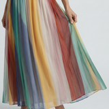 Helena - Vestido Maxi às Riscas