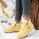Branca - Botins Forrados com Fecho e Atacadores
