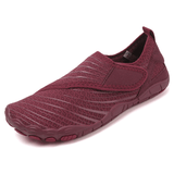 Lara - Sapatos Barefoot Vermelho-bordô