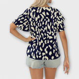Helena - Blusa Casual com Decote