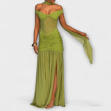 Rosália - Vestido Maxi com Decote em V