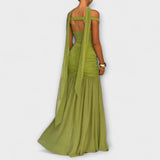 Rosália - Vestido Maxi com Decote em V