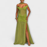 Rosália - Vestido Maxi com Decote em V