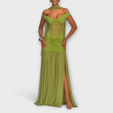 Rosália - Vestido Maxi com Decote em V