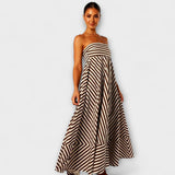 Íris - Vestido Maxi com Folhos