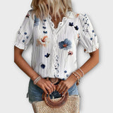 Célia - Blusa com Decote em V