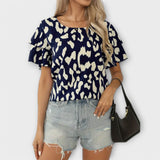 Helena - Blusa Casual com Decote