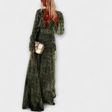 Margarida - Vestido Comprido Elegante Estampado