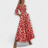 Leonor - Vestido Floral com Ombros à Mostra