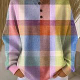 Alba | Camisola com padrão de xadrez em tons pastel