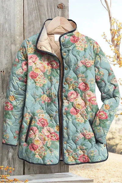 Rosa - Casaco Estampado Acolchoado