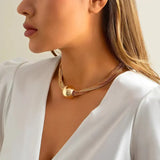Maria - Colar Elegante Dourado