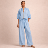 Adeline™ | Conjunto largo com fecho