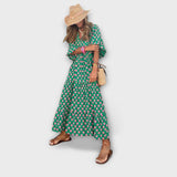 Rosa - Vestido Maxi Elegante Geométrico