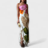 Leonor - Vestido Maxi Elegante Patchwork