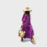 Rosa - Vestido Maxi Elegante Geométrico