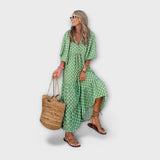 Rosa - Vestido Maxi Elegante Geométrico