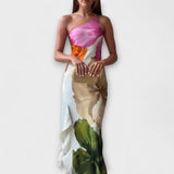 Leonor - Vestido Maxi Elegante Patchwork