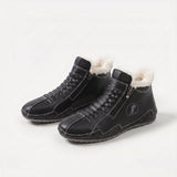 Branca - Botins Forrados com Fecho e Atacadores