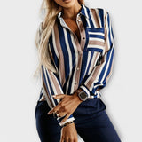 Viviana - Blusa Solta às Riscas