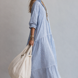 Sara - Vestido Maxi às Riscas