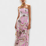 Rosa - Vestido Maxi com Ombros à Mostra