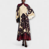 Célia - Vestido Maxi Elegante Estampado