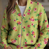 Teresa - Casaco de malha Floral