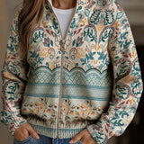 Sara - Casaco de malha Floral