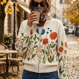 Susana - Casaco de malha Floral