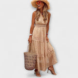 Matilde - Vestido Maxi Boho com Renda