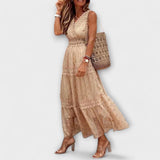 Matilde - Vestido Maxi Boho com Renda