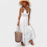 Matilde - Vestido Maxi Boho com Renda