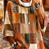 Carolina - Sweatshirt Patchwork com Capuz