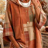 Raquel - Sweatshirt Patchwork com Capuz