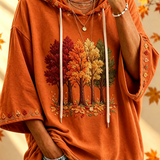 Carolina - Sweatshirt Estampada com Capuz